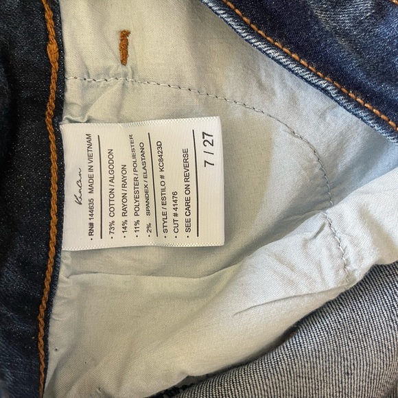 KANCAN TILLEY FRAYED ANKLE HIGH WAISTED SKINNY JEANS - Picture 4 of 5